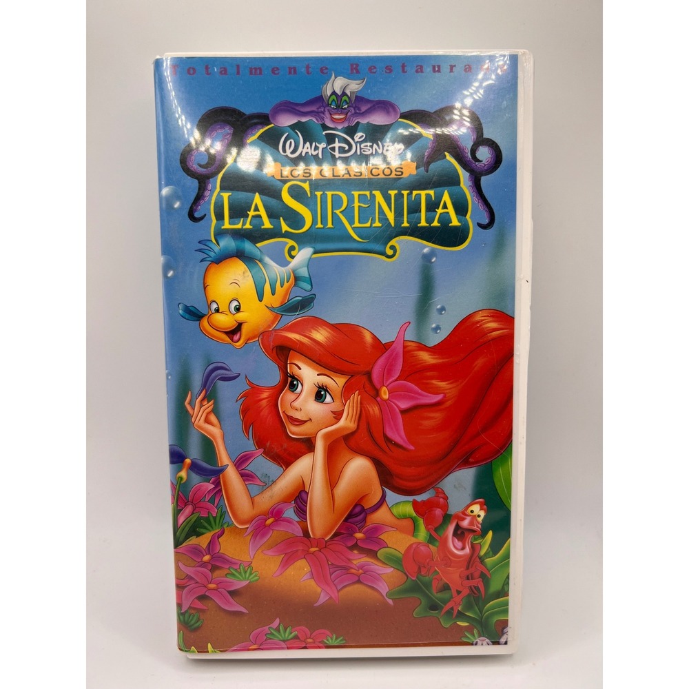 Walt Disney Los Clasicos La Sirenita (The Little Mermaid) VHS Spanish Edition